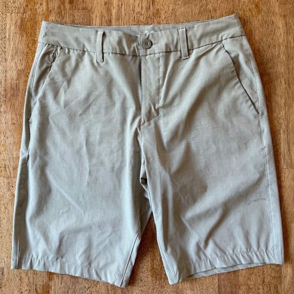 Hang Ten Tan Flat‎ Front Shorts